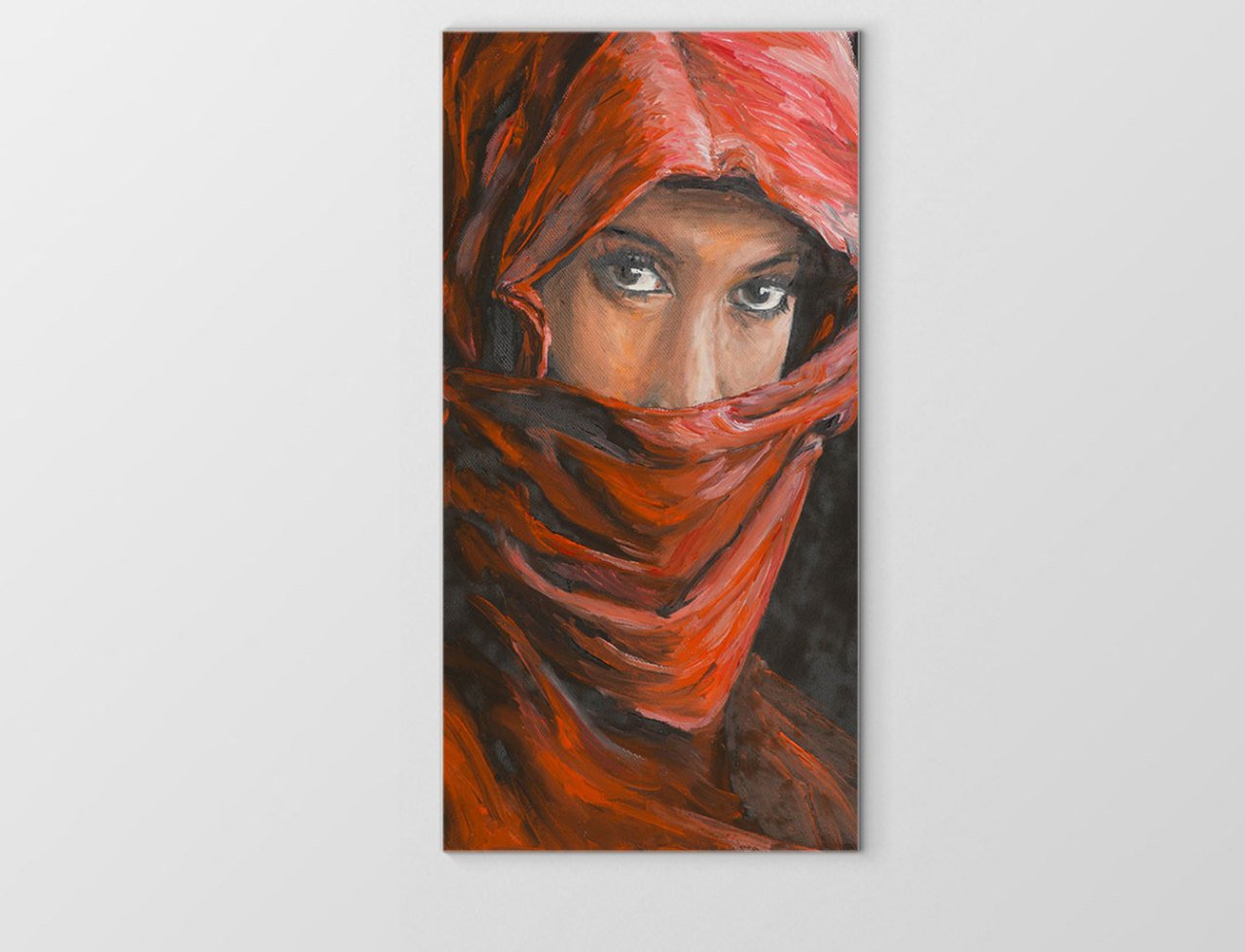 Arap Kadını Tablosu Çerçevesiz - 50x70