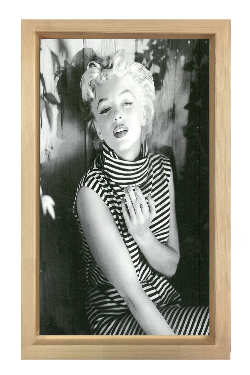 Marilyn Monroe Tablosu Naturel Ahşap - 50x90