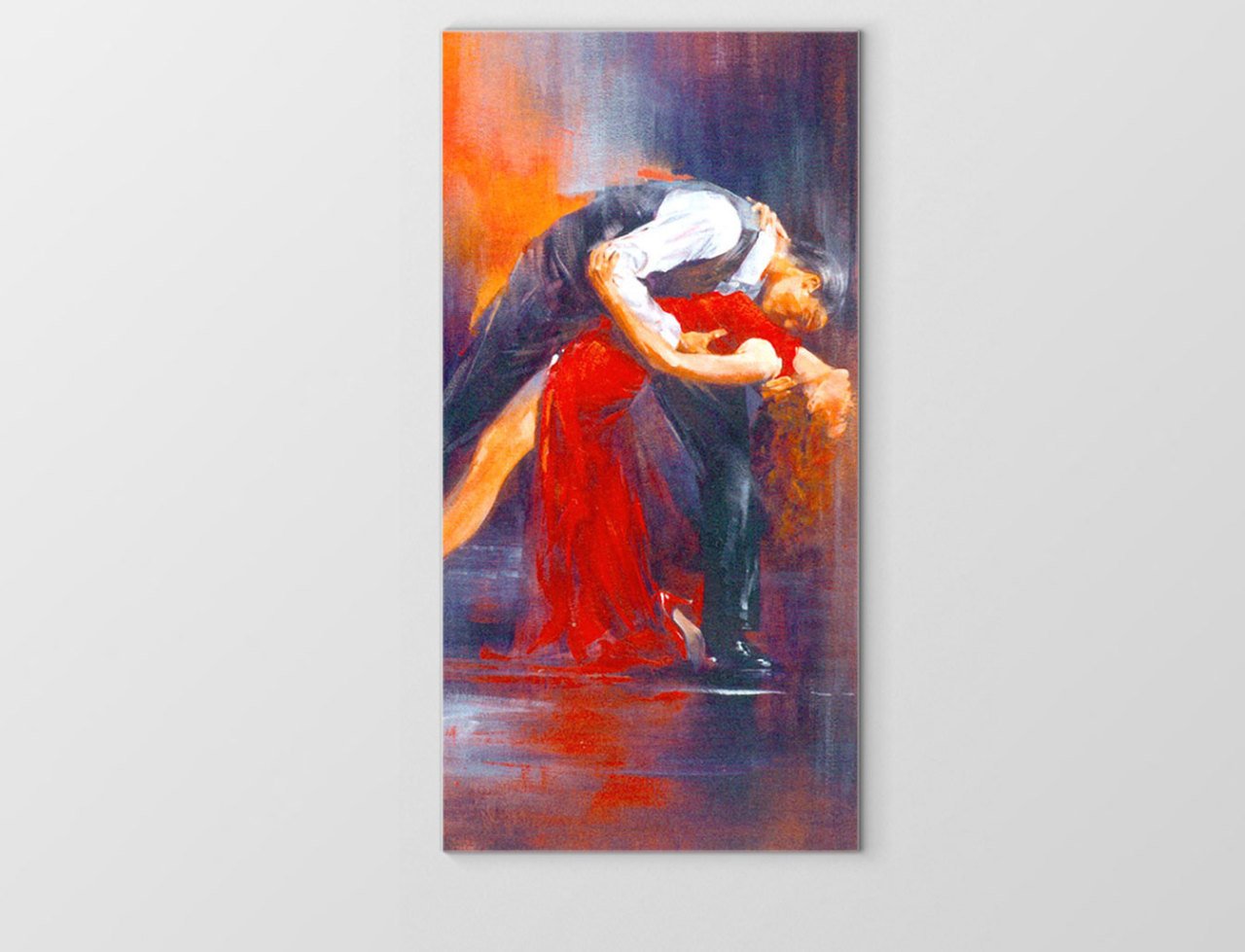 Tango Dansı Tablosu Çerçevesiz - 40x60