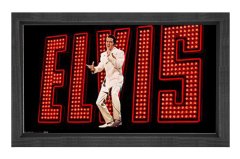 Elvis Presley Tablosu Siyah Ahşap Çerçeve - 40x60