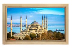 Sultan Ahmet Camii Tablosu Naturel Ahşap Çerçeve - 100x200