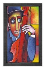 Marinne Vias Keman Tablosu Siyah Ahşap Çerçeve - 40x60