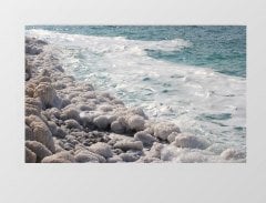 Taşlı Kıyı Ve Deniz Tablosu Çerçevesiz - 45x30