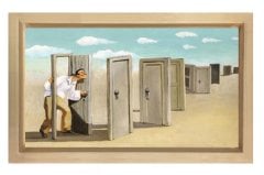 kapılar Tablosu Naturel Ahşap - 50x90