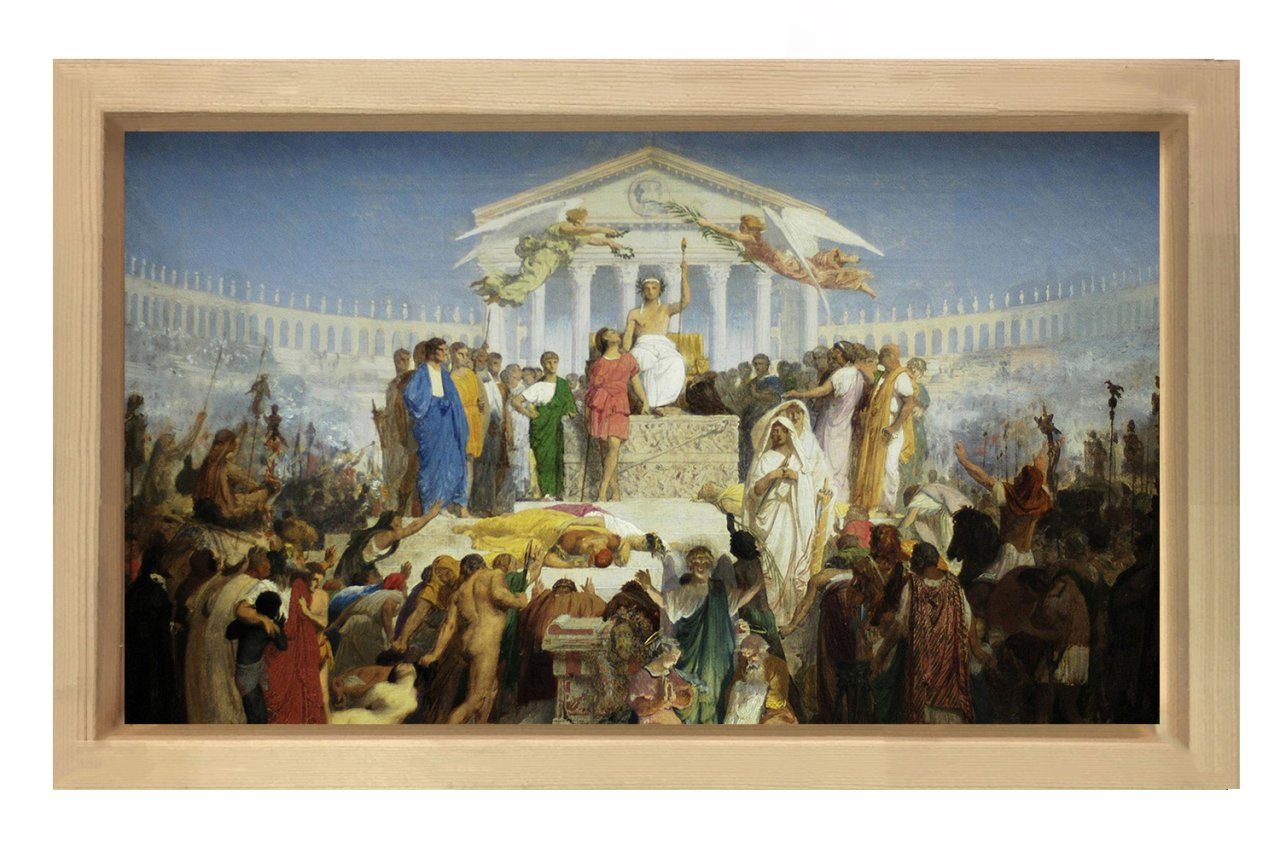 jean leon gerome auguste Naturel Ahşap Çerçeve - 100x200