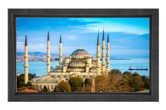 Sultan Ahmet Camii Tablosu Siyah Ahşap Çerçeve - 100x150