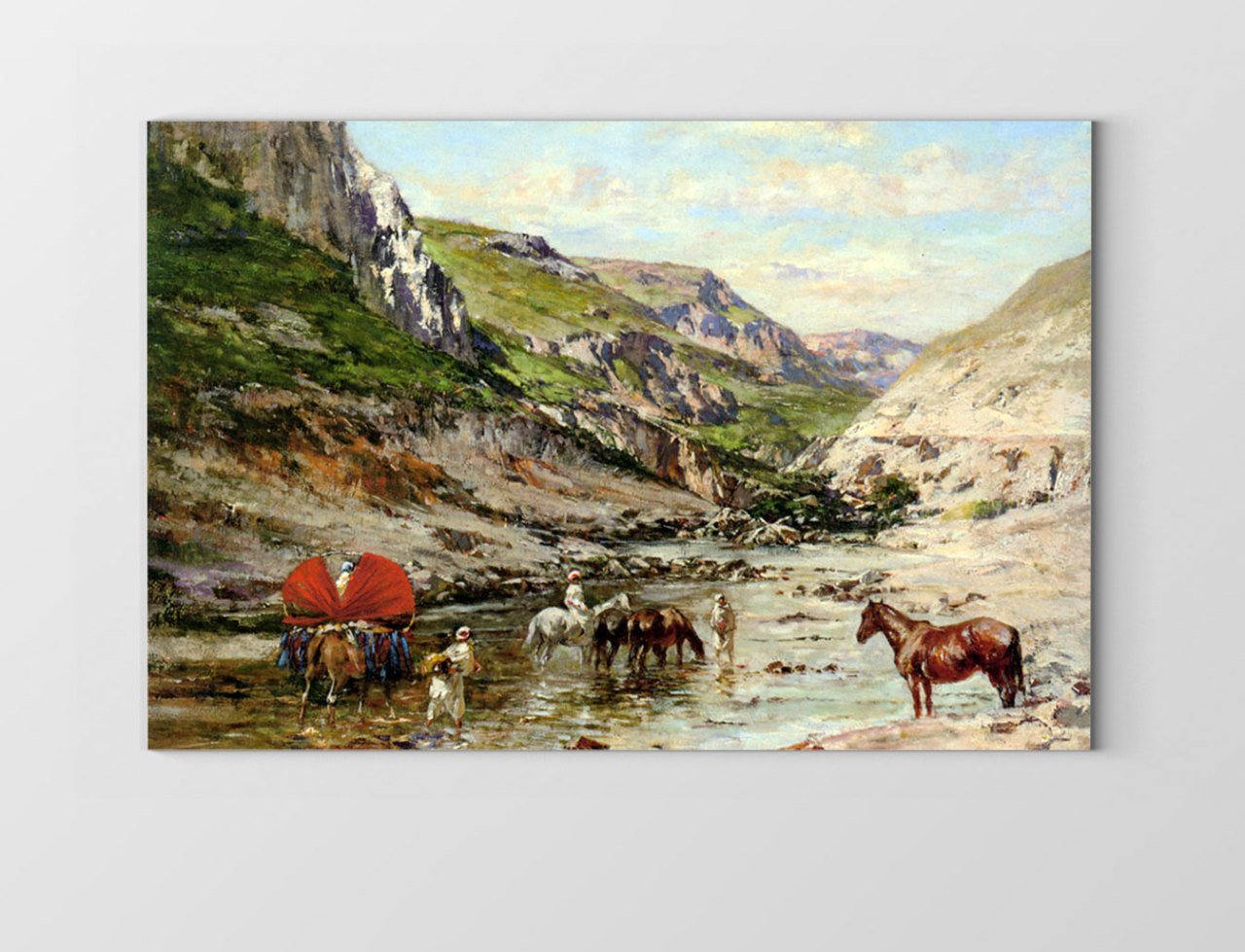 Oryantalist Manzara Tablosu Çerçevesiz - 100x200