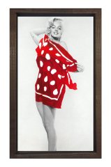 Marilyn Monroe  Tablosu Kahverengi Ahşap Çerçeve - 40x60