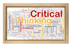 Critical Thinking =Kritik Düşün Tablosu Naturel Ahşap Çerçeve - 70x100