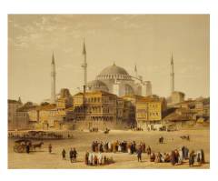 Ayasofya Camii Tablosu Çerçevesiz - 50x90
