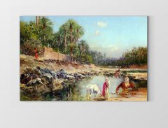 Dere Kenarı Tablosu Çerçevesiz - 100x150