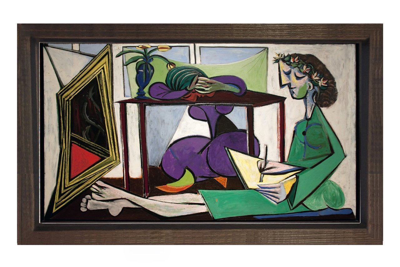 İç Tablosu Tablosu Kahverengi Ahşap Çerçeve - 45x30