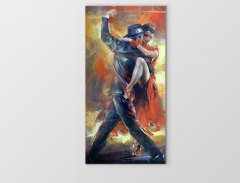 Romantik Tango Tablosu Çerçevesiz - 100x150