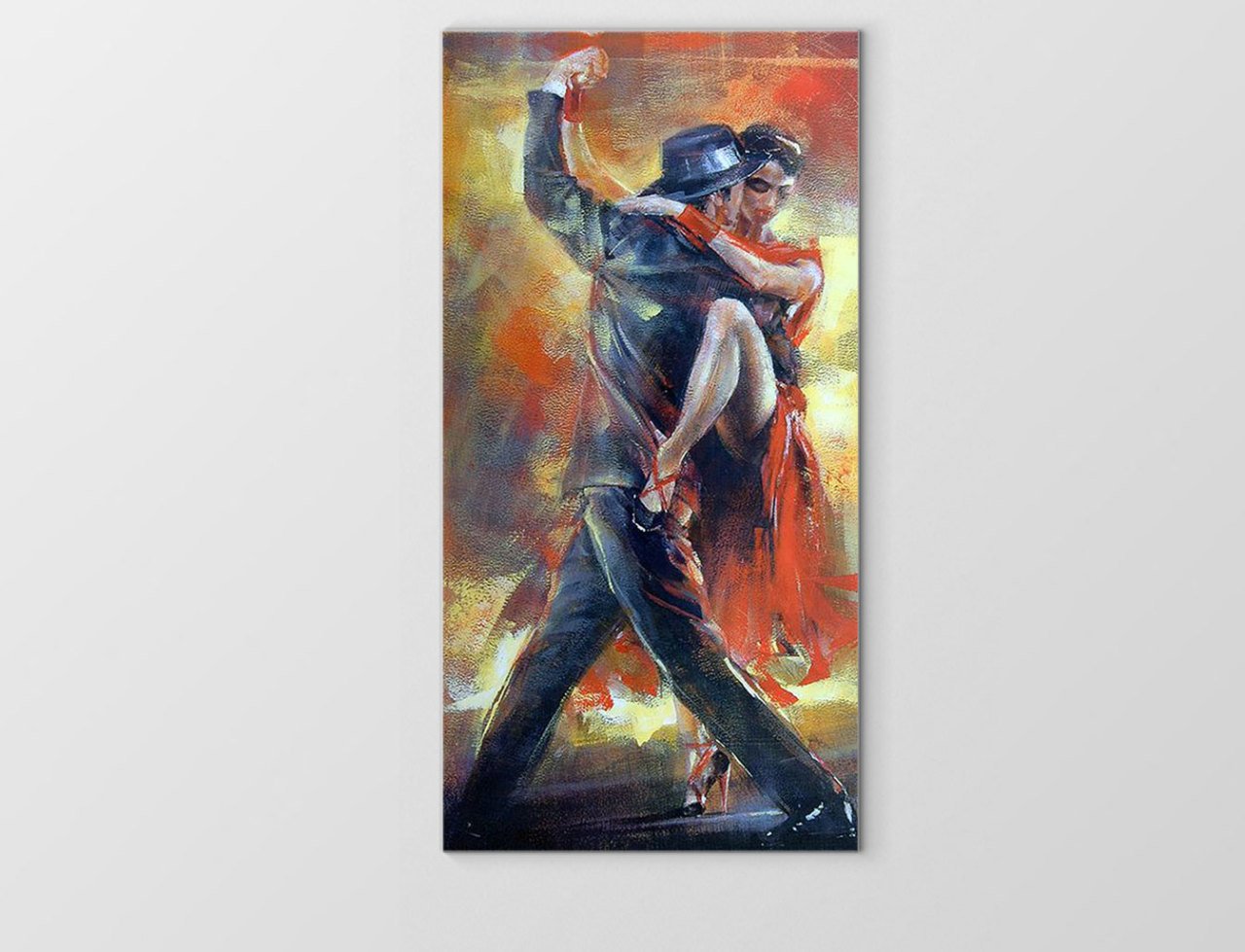 Romantik Tango Tablosu Çerçevesiz - 100x200