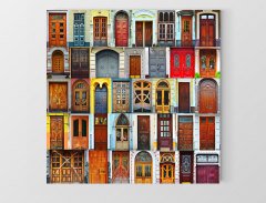 Kapılar Tablosu Çerçevesiz - 40x40