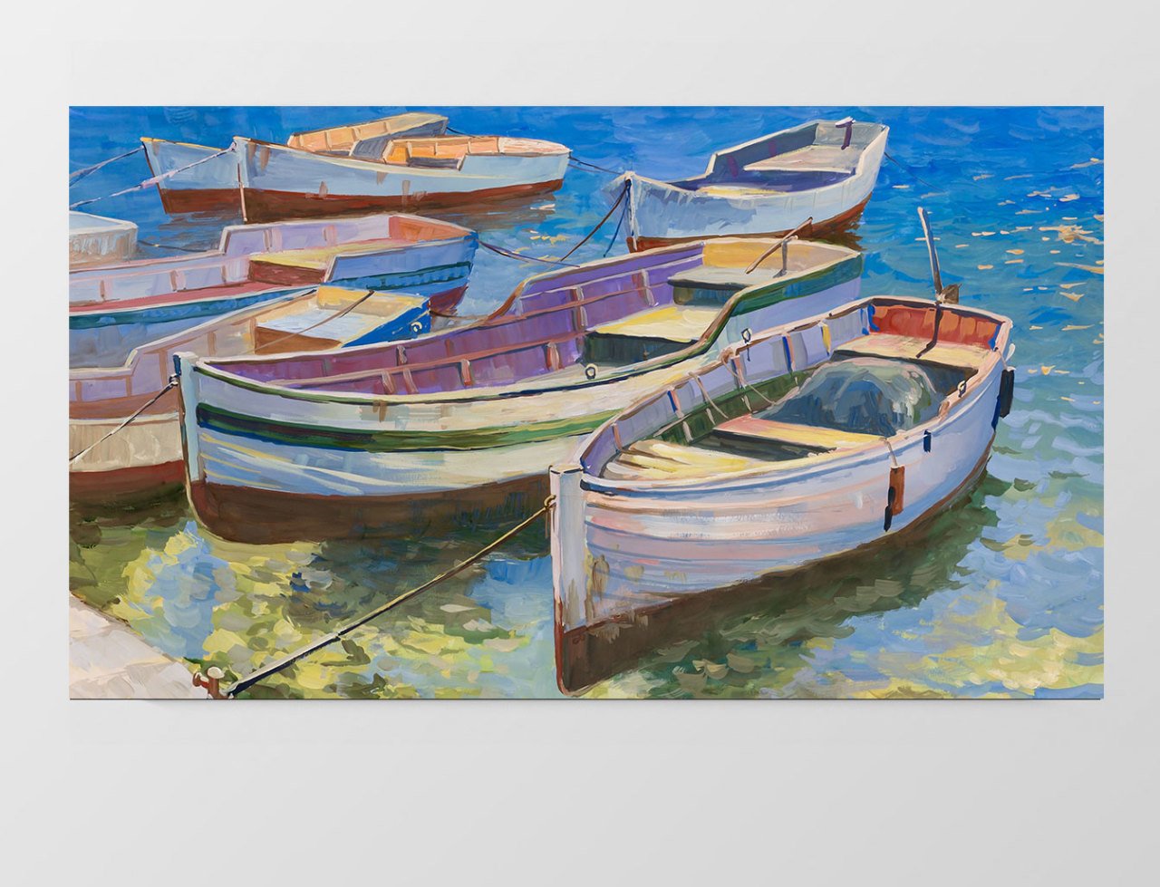 Kayıklar Reprödiksiyon Tablosu Çerçevesiz - 40x60