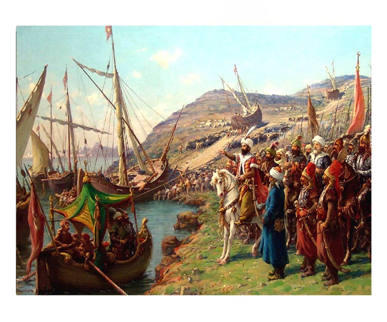 İstanbul'un Fethi Tablosu Çerçevesiz - 70x100
