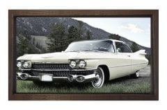 Classic Car In Nature Tablosu Kahverengi Ahşap - 100x200
