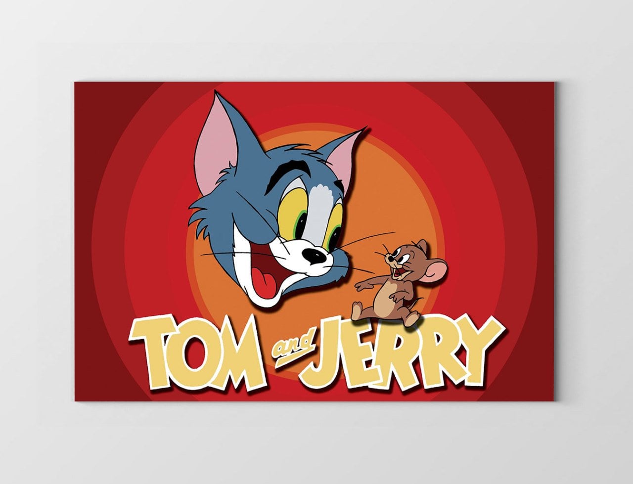 Tom ve Jerry Tablosu Çerçevesiz - 70x100