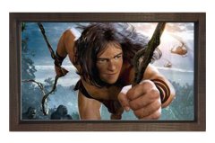 Tarzan Tablosu Kahverengi Ahşap Çerçeve - 100x200