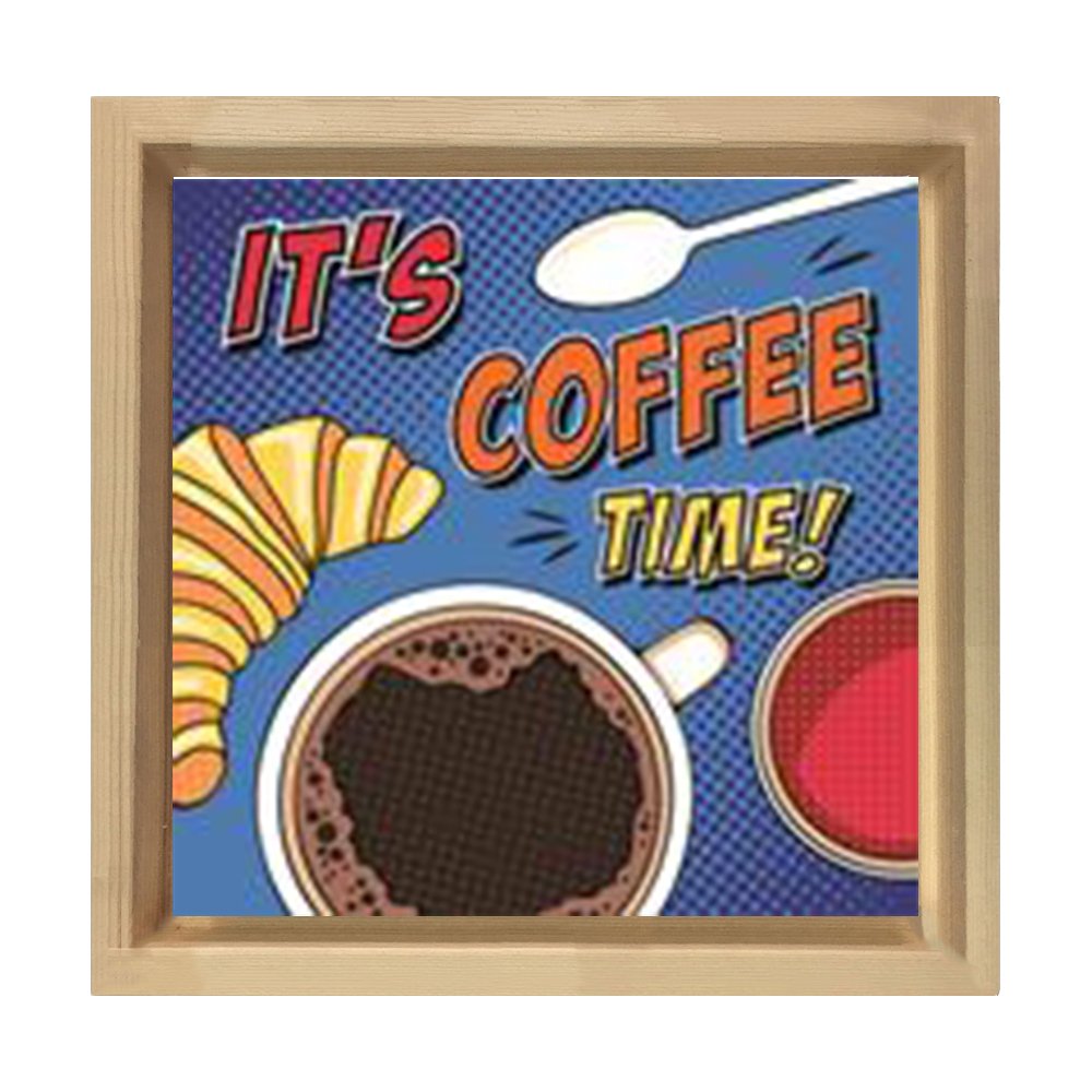 Mondays Can Be Fun Tablosu Naturel Ahşap Çerçeve - 90x90