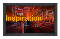 İnspiration=İlham.Vb Tablosu Siyah Ahşap - 100x150