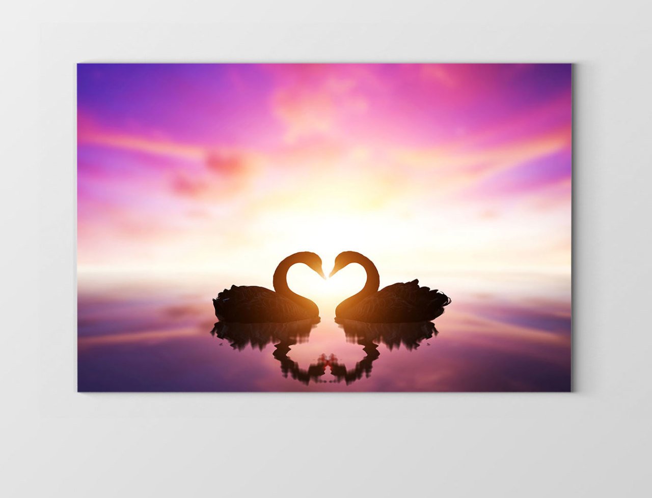 Kuğular Tablosu Çerçevesiz - 100x200