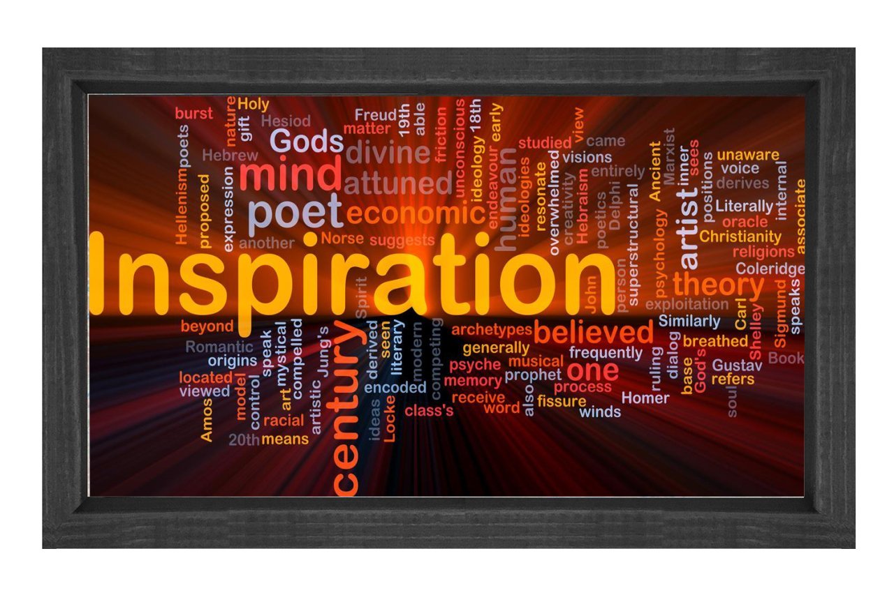 İnspiration=İlham.Vb Tablosu Siyah Ahşap - 70x100