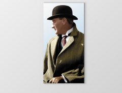 Atatürk Tablosu Tablosu Çerçevesiz - 50x90