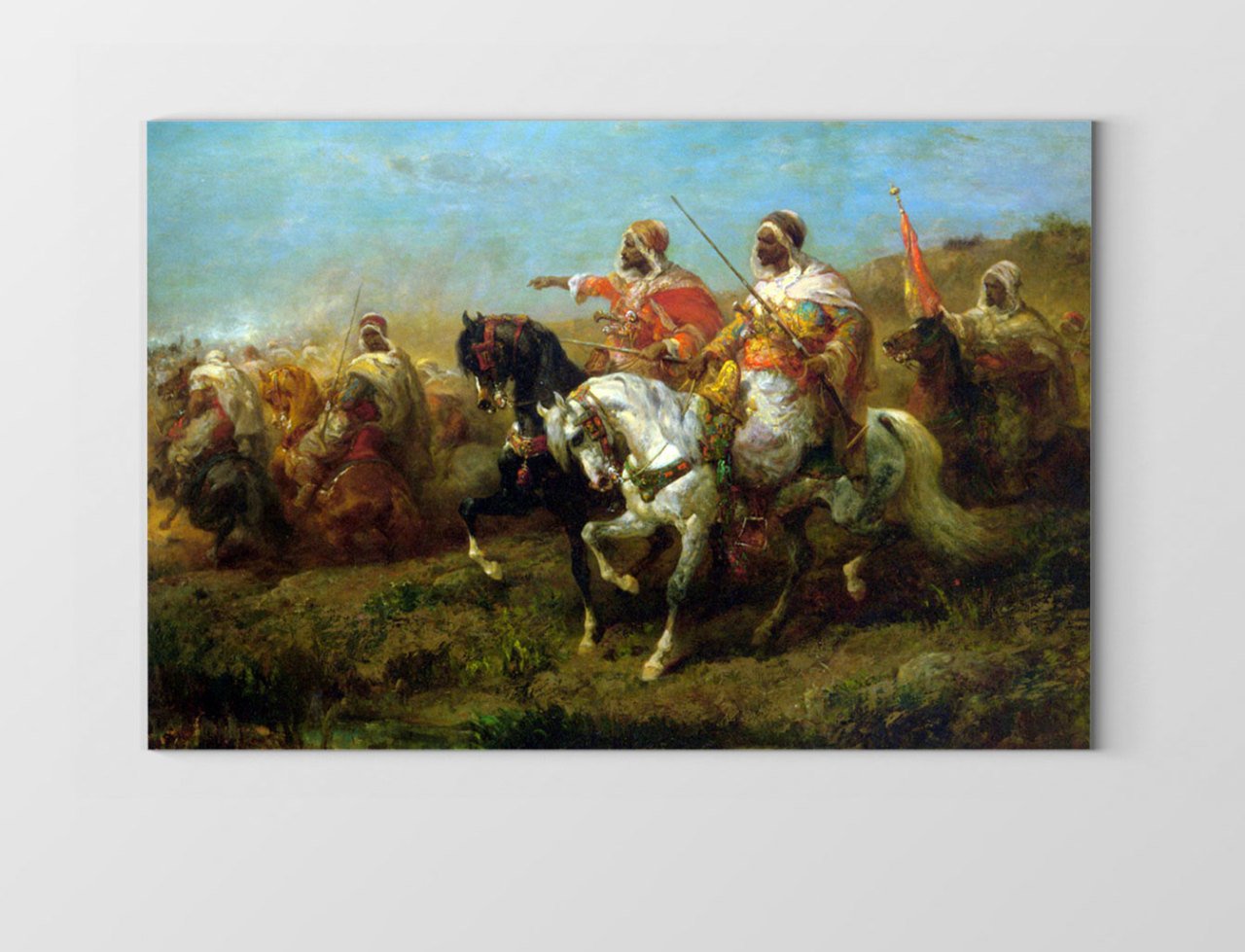 Kumaş Pazarı Tablosu Çerçevesiz - 100x200