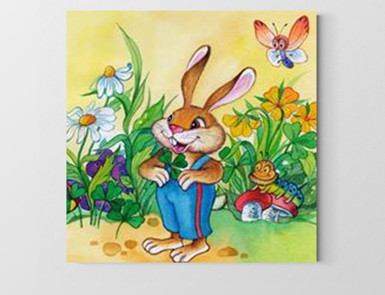 Tavşan Tablosu Çerçevesiz - 60x60