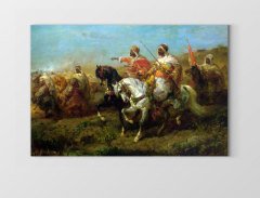 Kumaş Pazarı Tablosu Çerçevesiz - 40x60