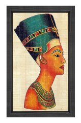 Firavun Tablosu Siyah Ahşap Çerçeve - 40x60