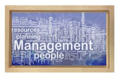 Managment Yönetim Tablosu Naturel Ahşap - 40x60