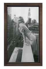 Marilyn Monroe Tablosu Kahverengi Ahşap Çerçeve - 70x100