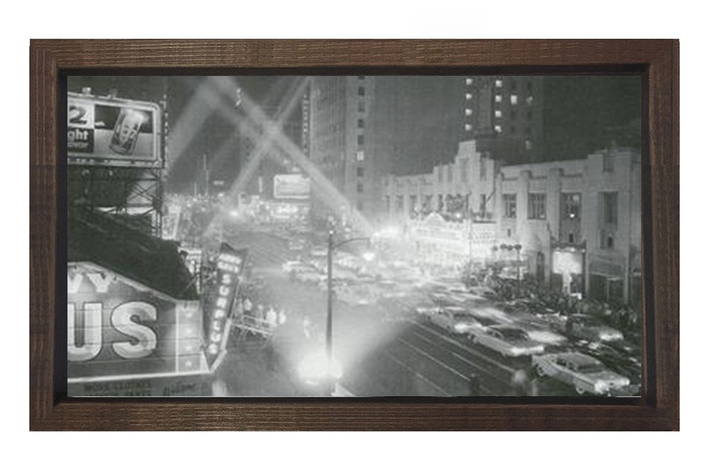 Vintage Gece Tablosu Kahverengi Ahşap - 100x200