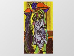 Ağlayan Kadın Tablosu Çerçevesiz - 100x150