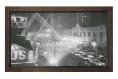 Vintage Gece Tablosu Kahverengi Ahşap - 50x90