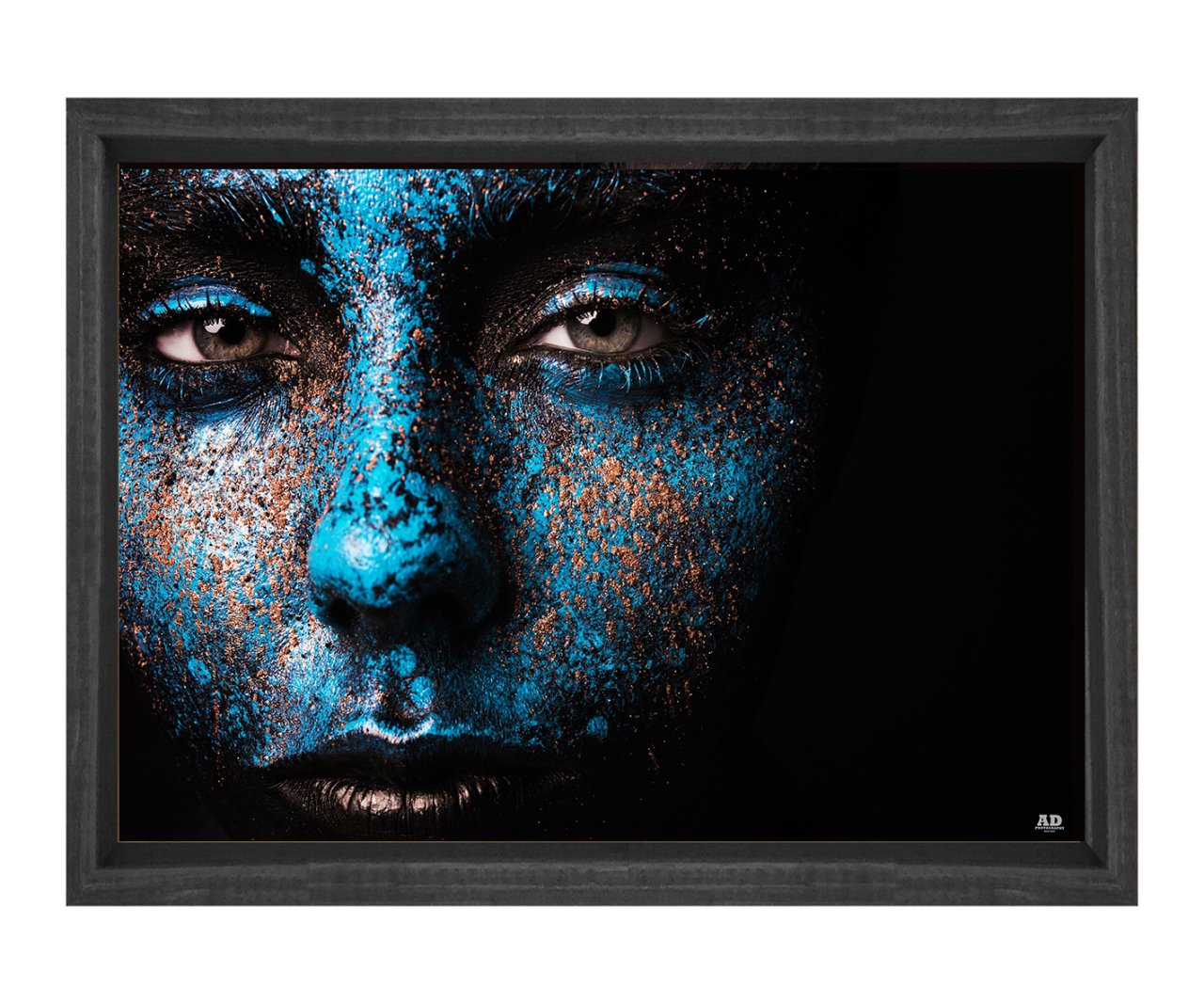 Zenci Kadın Tablosu Siyah Ahşap Çerçeve - 100x150