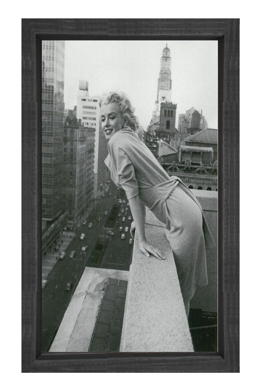 Marilyn Monroe Tablosu Siyah Ahşap Çerçeve - 50x70
