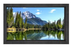 Muhtesem Doğa Manzarası Tablosu Siyah Ahşap - 40x60