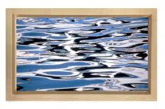 Denize  Işık Yansımaları Tablosu Naturel Ahşap Çerçeve - 100x150