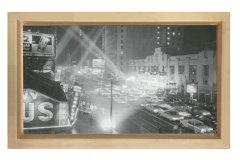 Vintage Gece Tablosu Naturel Ahşap - 40x60