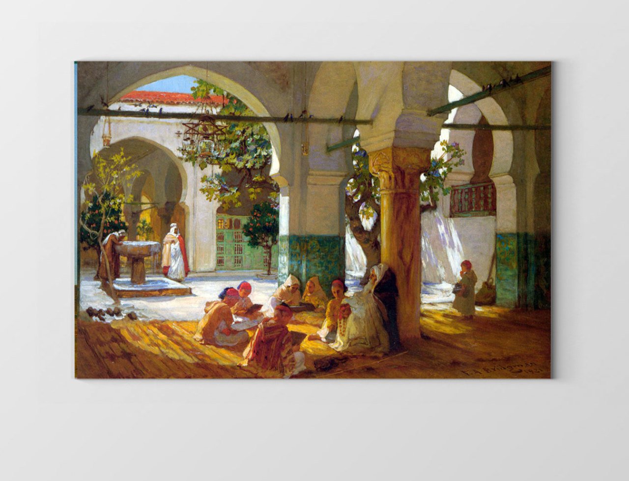 Oryantalist Avlu Tablosu Çerçevesiz - 50x90