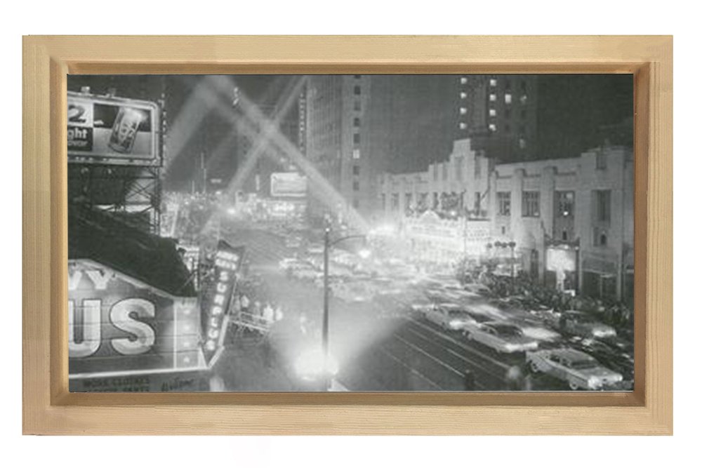 Vintage Gece Tablosu Naturel Ahşap - 70x100