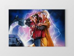 Geleceğe Dönüş Film Afişi Tablosu Çerçevesiz - 45x30