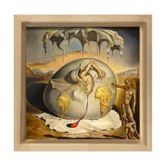 Yeni İnsanın Doğuşunu Tablosu Naturel Ahşap Çerçeve - 90x90