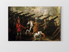 Estergon Kale Kuşatması Tablosu Çerçevesiz - 45x30