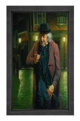 Yaşlı Adam Tablosu Siyah Ahşap Çerçeve - 100x200