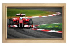 Formula Yarışı Tablosu Naturel Ahşap - 100x150
